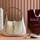 Gucci Jackie 1961 Shoulder Bag Handbag 810232 Premium Leather Rosso Ancora Crescent Shape Underarm Bag Designer Luxury 9A 27.5cm