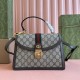 Gucci Orphidia Collection 651055 Web Handbag GG Supreme Canvas Premium Genuine Leather Luxury Designer Shoulder Bag 9A 25cm