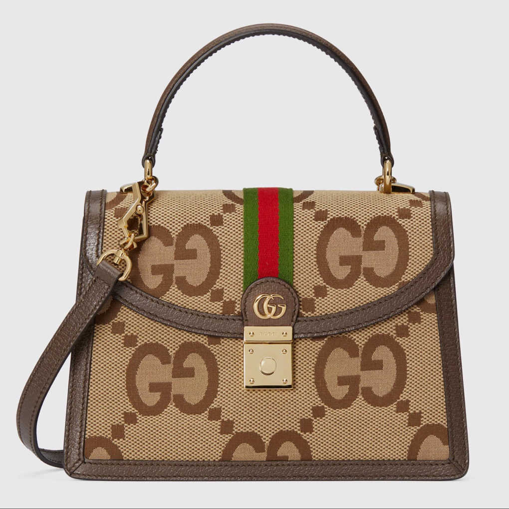 Gucci Orphidia Collection 651055 Web Handbag GG Supreme Canvas Premium Genuine Leather Luxury Designer Shoulder Bag 9A 25cm