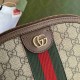 Ophidia Small Shoulder Bag GG Supreme Canvas 499621 Shell Bag 9A Mirror Quality Designer Luxury Handbag 23.5cm