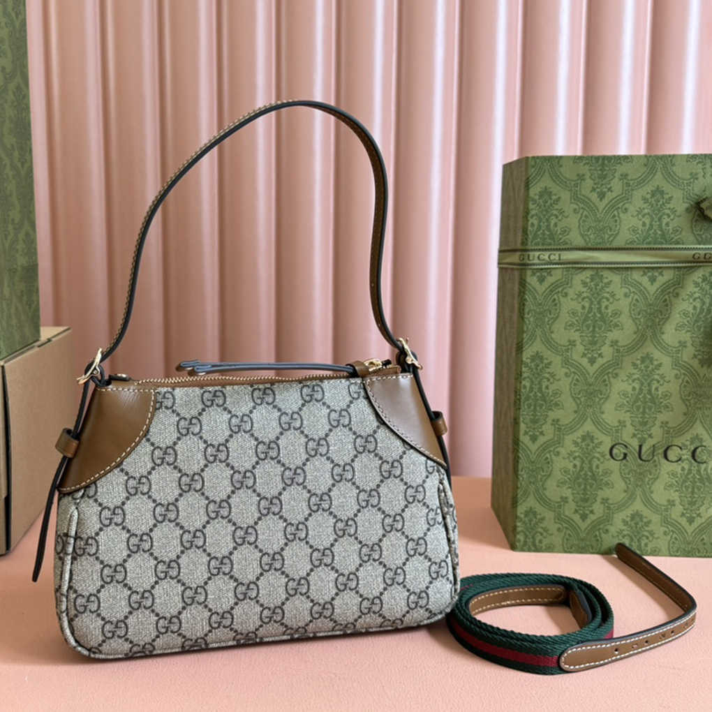 Gucci GG Emblem 815218 Ophidia  Canvas PVC 9A Mirror Quality Designer Luxury Underarm Handbag 24.5cm