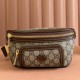 Gucci Retro Series Chest And Waist Bag Gg Supreme Canvas Genuine Leather 682933 Meo Vintage Luxury Designer 9A Mirror Quality 24cm