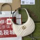 Gucci Marmont GG Mini Bag Crescent Shape 699514 Leather Underarm Shoulder Bag 9A Mirror Quality 21cm