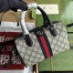 Gucci Ophidia Mini Handbag 772053 GG Supreme Canvas Leather Handbag Luxury Designer 9A Mirror Quality 21.5cm