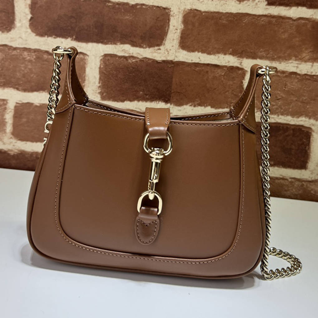 Gucci Jackie Notte Mini Bag Patent Leather Hook Closure 782889 Logo Chain Shoulder Strap Sabato De Sarno Designer Luxury 9A Quality 19.5cm