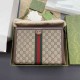 Gucci Ophidia Clutch 625549 GG Supreme Canvas Leather Unisex 9A Mirror Quality Luxury Design Zipper Clutch 27cm