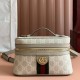 Gucci Ophidia Series Super Mini Shoulder Bag GG Supreme Canvas Leather Trim Designer Luxury Handbag 9A Mirror Quality 20cm