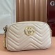 Gucci GG Marmont Small Shoulder Bag 447632 Quilted V-Shaped Leather Sliding Chain Shoulder Strap Designer Luxury Handbag Mirror Quality 24cm