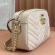 Gucci GG Marmont Small Shoulder Bag 447632 Quilted V-Shaped Leather Sliding Chain Shoulder Strap Designer Luxury Handbag Mirror Quality 24cm