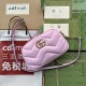 Gucci GG Marmont Small Shoulder Bag 447632 Quilted V-Shaped Leather Sliding Chain Shoulder Strap Designer Luxury Handbag Mirror Quality 24cm