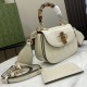 Gucci Bamboo 1947 Mini Bamboo Tote Bag Patent Leather 786482 Luxury Designer Handbags 9A Mirror Quality 17cm