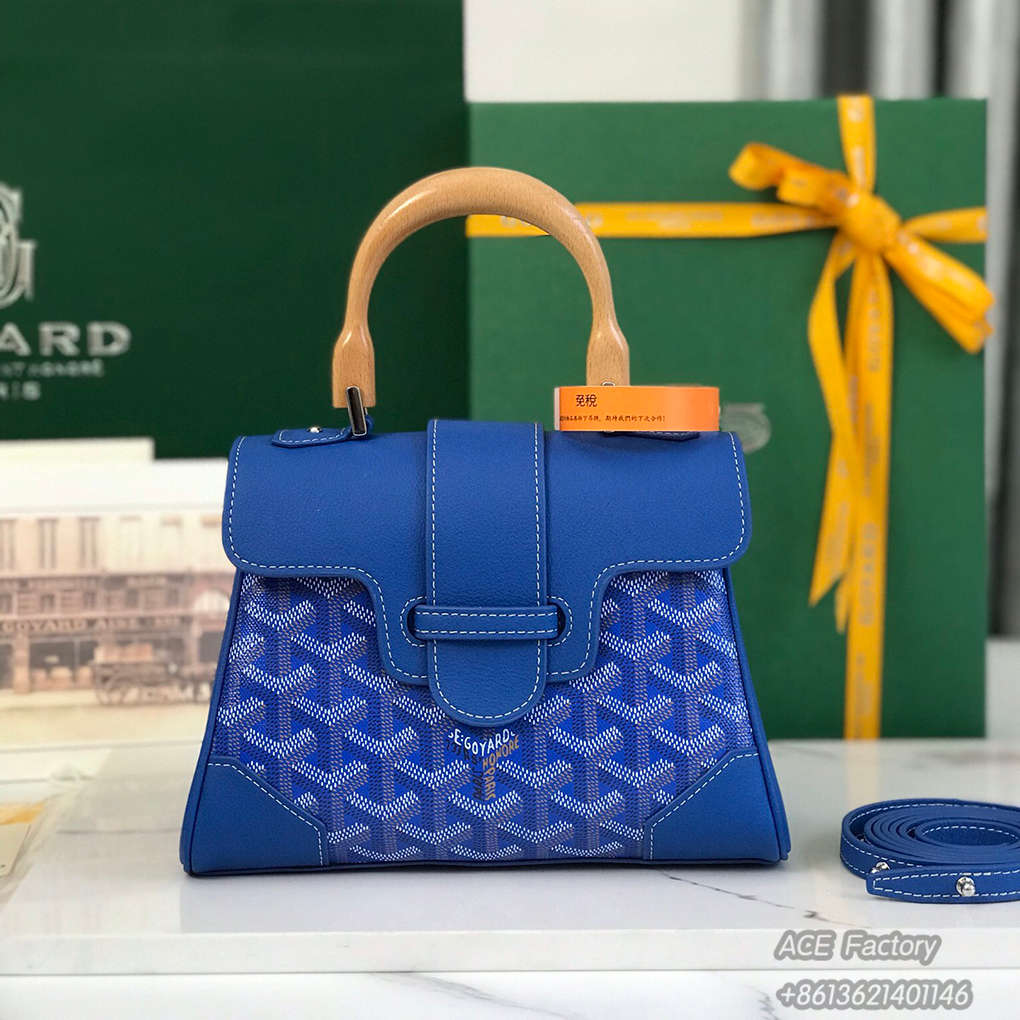 Goyard Mini Saigon Shoulder Bag Tote Vintage Elegance Exquisite Leather Handbag Luxury Designer Mirror 20cm