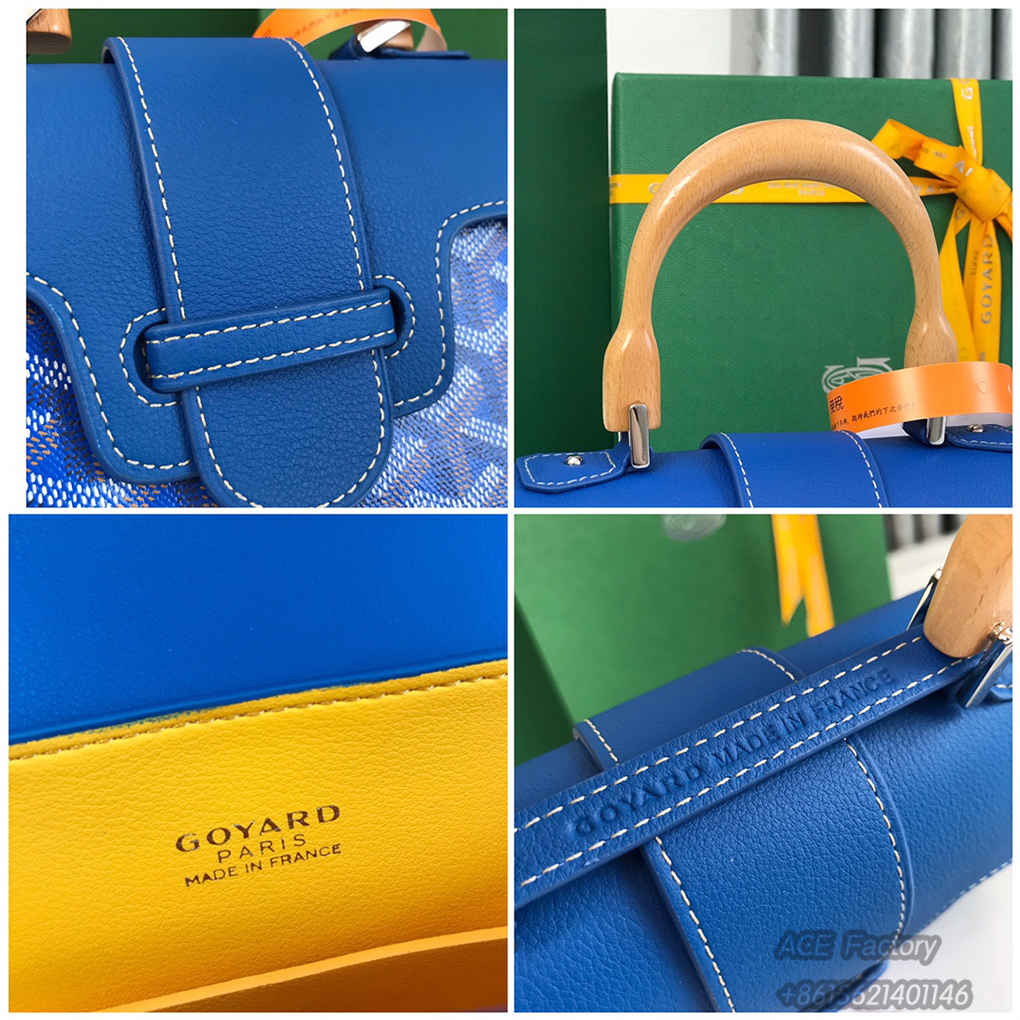 Goyard Mini Saigon Shoulder Bag Tote Vintage Elegance Exquisite Leather Handbag Luxury Designer Mirror 20cm