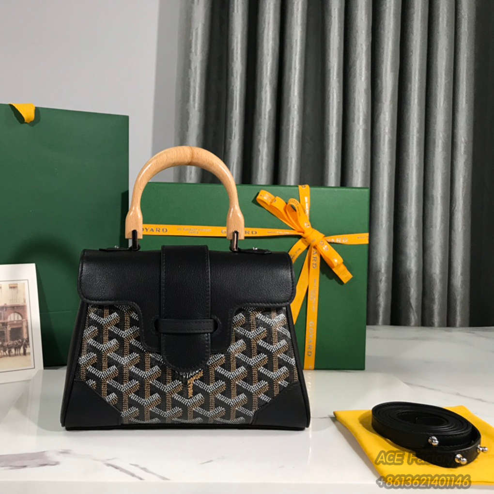 Goyard Mini Saigon Shoulder Bag Tote Vintage Elegance Exquisite Leather Handbag Luxury Designer Mirror 20cm