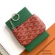 Goyard SENAT NANO Key Organizer Card Holder Coin Wallet D-Ring  Zipper Purse Vintage Elegant Sophisticated Luxury Designer Mirror Quality 13cm