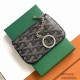 Goyard SENAT NANO Key Organizer Card Holder Coin Wallet D-Ring  Zipper Purse Vintage Elegant Sophisticated Luxury Designer Mirror Quality 13cm