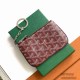 Goyard SENAT NANO Key Organizer Card Holder Coin Wallet D-Ring  Zipper Purse Vintage Elegant Sophisticated Luxury Designer Mirror Quality 13cm