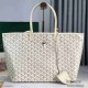 Goyard Saint Louis Single Shopping Tote PM Goyardine Canvas Purse Luxury Designer Mirror Quality 34cm