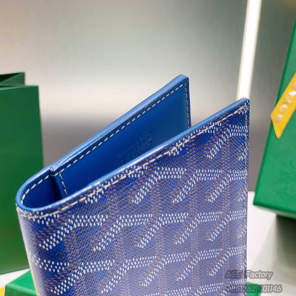 Goyard Passport Holder Storage Box Card Holder Coin Purse Printed Zipper Wallet Retro Elegant Exquisite Luxury Designer Mirror Quality 14cm