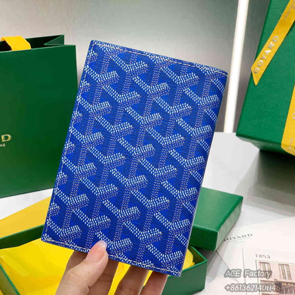 Goyard Passport Holder Storage Box Card Holder Coin Purse Printed Zipper Wallet Retro Elegant Exquisite Luxury Designer Mirror Quality 14cm