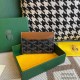 Goyard Saint Sulpice Card Holder Coin Purse Printed Goyardine Canvas & Vauzelles Calfskin Wallet Vintage Elegant Exquisite Luxury Designer Mirror Quality 10.5cm