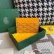 Goyard Saint Sulpice Card Holder Coin Purse Printed Goyardine Canvas & Vauzelles Calfskin Wallet Vintage Elegant Exquisite Luxury Designer Mirror Quality 10.5cm