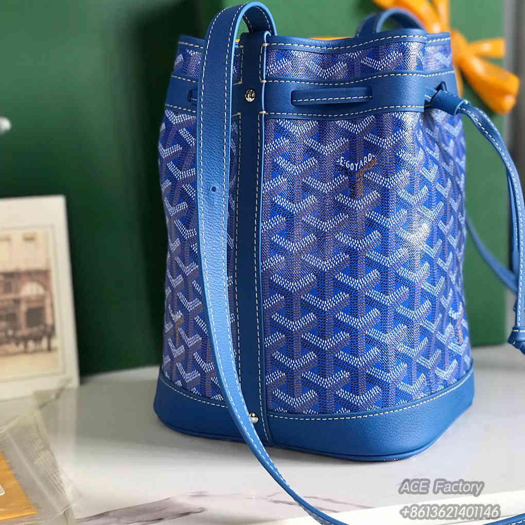 Goyard Petit Flot Bucket Bags Goyardine Canvas Chevroches Calfskin Tote Bag Luxury Designer Mirror Quality  