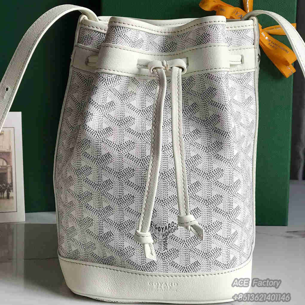 Goyard Petit Flot Bucket Bags Goyardine Canvas Chevroches Calfskin Tote Bag Luxury Designer Mirror Quality  