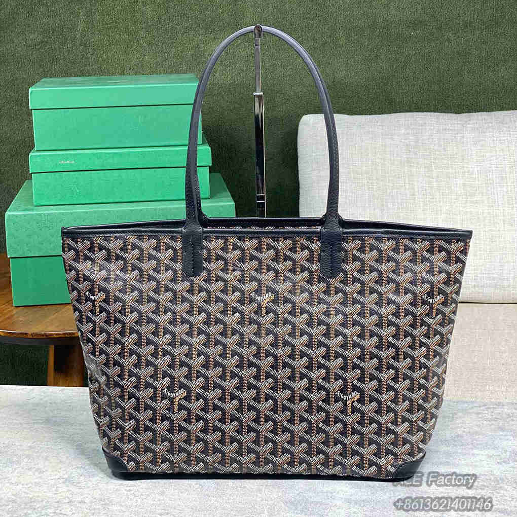 Goyard Artois Tote Pm Shopping Bags Robert I Of Artois Large Capacity Storage Bag Goyardine Canvas & Chevroches Calfskin Handbag Luxury Designer Mirror Quality 30cm