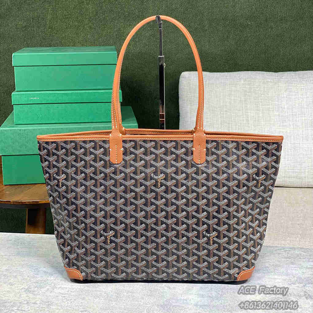 Goyard Artois Tote Pm Shopping Bags Robert I Of Artois Large Capacity Storage Bag Goyardine Canvas & Chevroches Calfskin Handbag Luxury Designer Mirror Quality 30cm