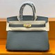 Hermes Birkin 25cm Togo Leather Shoulder Bag Casual Fashion Handbag Electric Tote Hardware Totes Luxury Designer Mirror Semi-Hand-Sewn Version 25cm