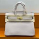 Hermes Birkin 25cm Togo Leather Shoulder Bag Casual Fashion Handbag Electric Tote Hardware Totes Luxury Designer Mirror Semi-Hand-Sewn Version 25cm