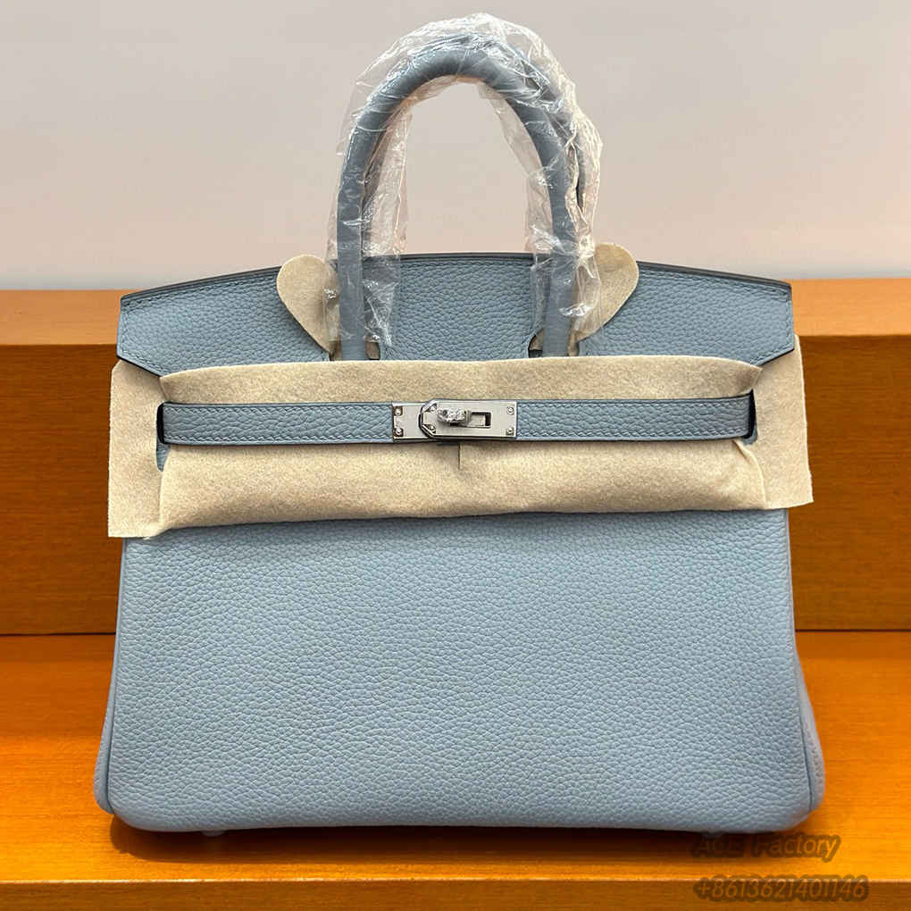 Hermes Birkin 25cm Togo Leather Shoulder Bag Casual Fashion Handbag Electric Tote Hardware Totes Luxury Designer Mirror Semi-Hand-Sewn Version 25cm