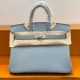 Hermes Birkin 25cm Togo Leather Shoulder Bag Casual Fashion Handbag Electric Tote Hardware Totes Luxury Designer Mirror Semi-Hand-Sewn Version 25cm