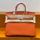 Hermes Birkin 25cm Togo Leather Shoulder Bag Casual Fashion Handbag Electric Tote Hardware Totes Luxury Designer Mirror Semi-Hand-Sewn Version 25cm