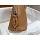 Hermes Bolide25 Bowling Epsom Leather Shoulder Bag Men  Women  Crossbody Bag Totes Clutch Handbag Luxury Designer Mirror Semi-Hand-Sewn Version 25cm