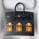 Hermes Birkin 20 Faubourg House Handbag Limited Edition Crocodile Leather Stitching Epsom Leather 24k Electroplating Luxury Designer Mirror Semi-Hand-Stitched Version 20cm