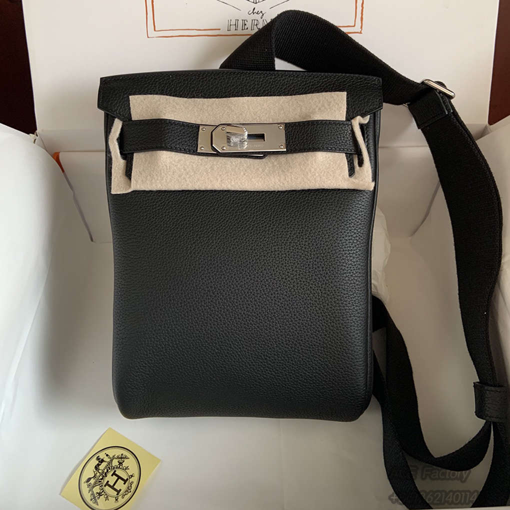 Hermes HAC A DOS 18 Handbag Waist Bag Bumbag Chest Bag Large Capacity Upgraded Hardware Luxury Designer Mirror Semi-Hand Sewn Version 18cm