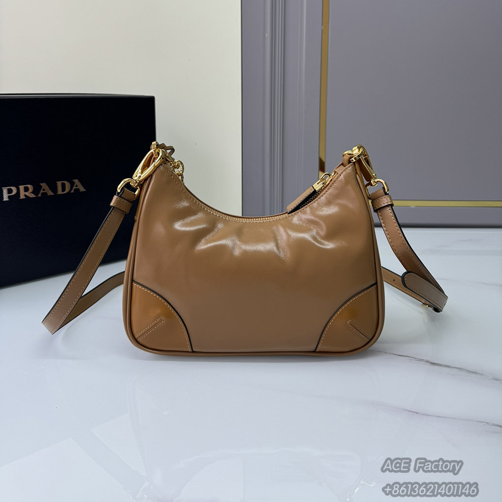 Prada Hobo2005 1BC204 Shoulder Bag Hand Tote Underarm Chain Handbag Fashion Crossbody 9A Mirror Quality Luxury Design 22 cm