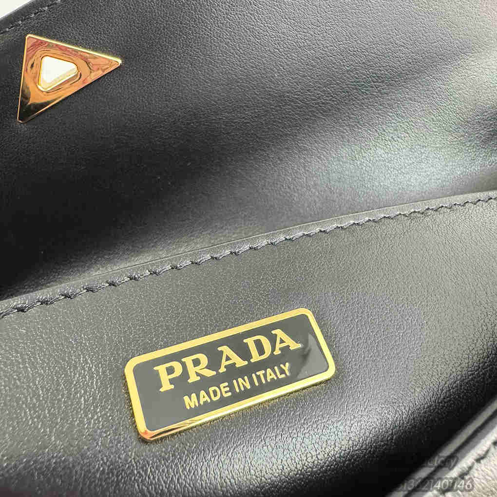 Prada Underarm Bag 1BD344 Plain Curved Design 2 Straps Triangle Metal Logo Handbag Fashion Crossbody Bag 9A Mirror Quality Luxury Design 31cm