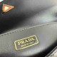 Prada Underarm Bag 1BD344 Plain Curved Design 2 Straps Triangle Metal Logo Handbag Fashion Crossbody Bag 9A Mirror Quality Luxury Design 31cm