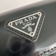 Prada Mini Cleo 1bh188 17cm Triangle Metal Logo Arc Handbag Fashion Crossbody Bag 9a Mirror Quality Luxury Design 17cm