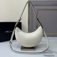 Prada Half Moon Women Shoulder Bag Underarm Double Straps 1BC194 Triangle Metal Logo Curved Handbag Fashion  Bag 9A Mirror Quality Luxury Design 22.5cm