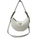 Prada Half Moon Women Shoulder Bag Underarm Double Straps 1BC194 Triangle Metal Logo Curved Handbag Fashion  Bag 9A Mirror Quality Luxury Design 22.5cm