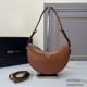 Prada Half Moon Women Shoulder Bag Underarm Double Straps 1BC194 Triangle Metal Logo Curved Handbag Fashion  Bag 9A Mirror Quality Luxury Design 22.5cm