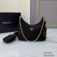 Parda Hobo Underarm Shoulder Bag 3 in 1 1BH204 Triangle Metal Logo Tote Bag Fashion 9A Mirror Quality Luxury Design 22cm