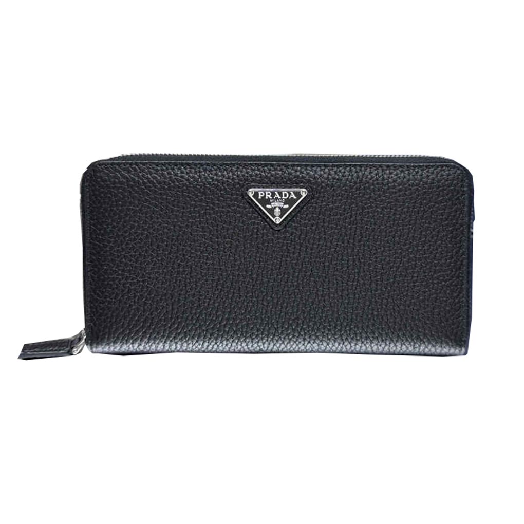 Prada New Single Zipper Wallet 2ML317 Triangle Metal Logo Shoulder Bag Fashion 12 Card Slots3 Bill Compartments 9A Mirror Quality Luxury Design 20cm