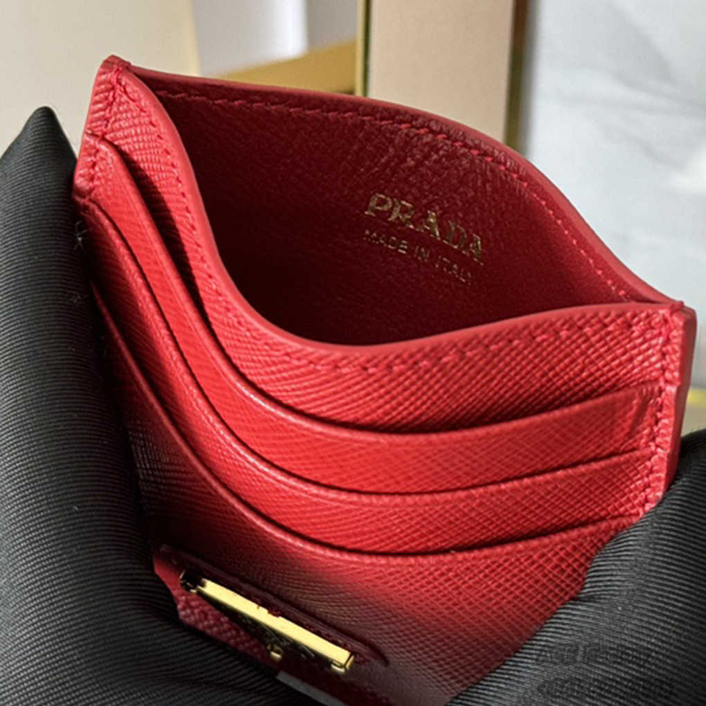 PRADA Classic Women's Card Holder 1MC025 Fashion Wallet Purse 9A Mirror Quality Luxury Design 10 cm