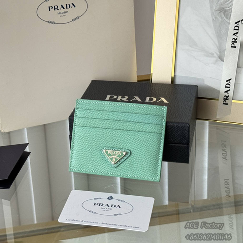 PRADA Classic Women's Card Holder 1MC025 Fashion Wallet Purse 9A Mirror Quality Luxury Design 10 cm