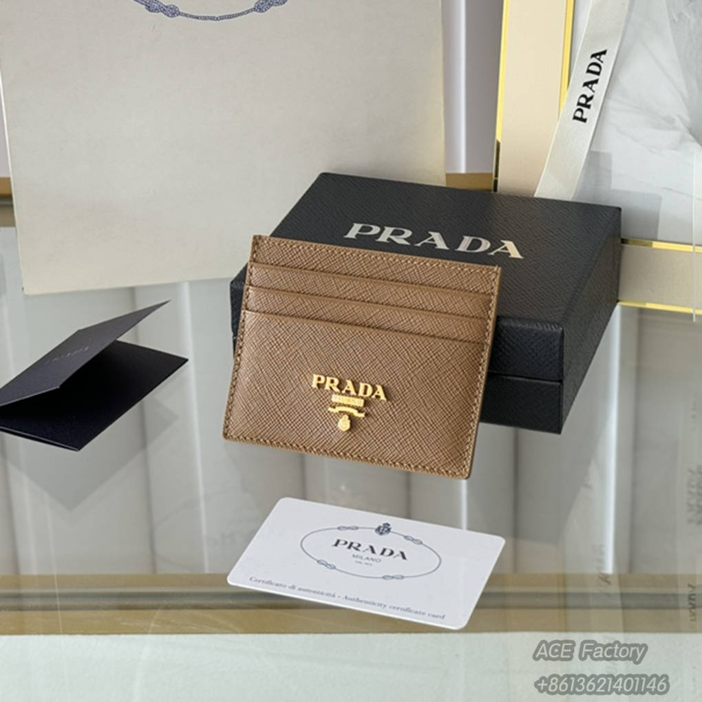 PRADA Classic Women's Card Holder 1MC025 Fashion Wallet Purse 9A Mirror Quality Luxury Design 10 cm